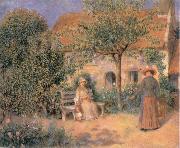 Garden scene in Brittany Pierre-Auguste Renoir